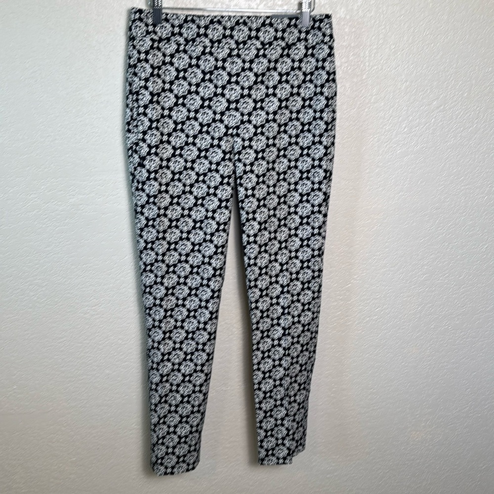 Talbots‎ Women's Size 4 Chatham Ankle Pants Black & White at Waist Slimming NWT